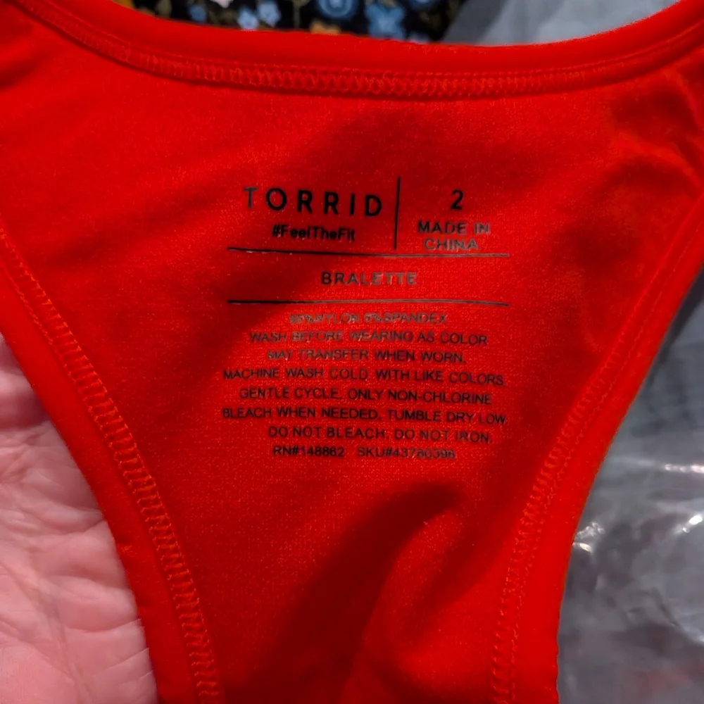 Torrid Bold Red Bralette - Picture 3 of 3